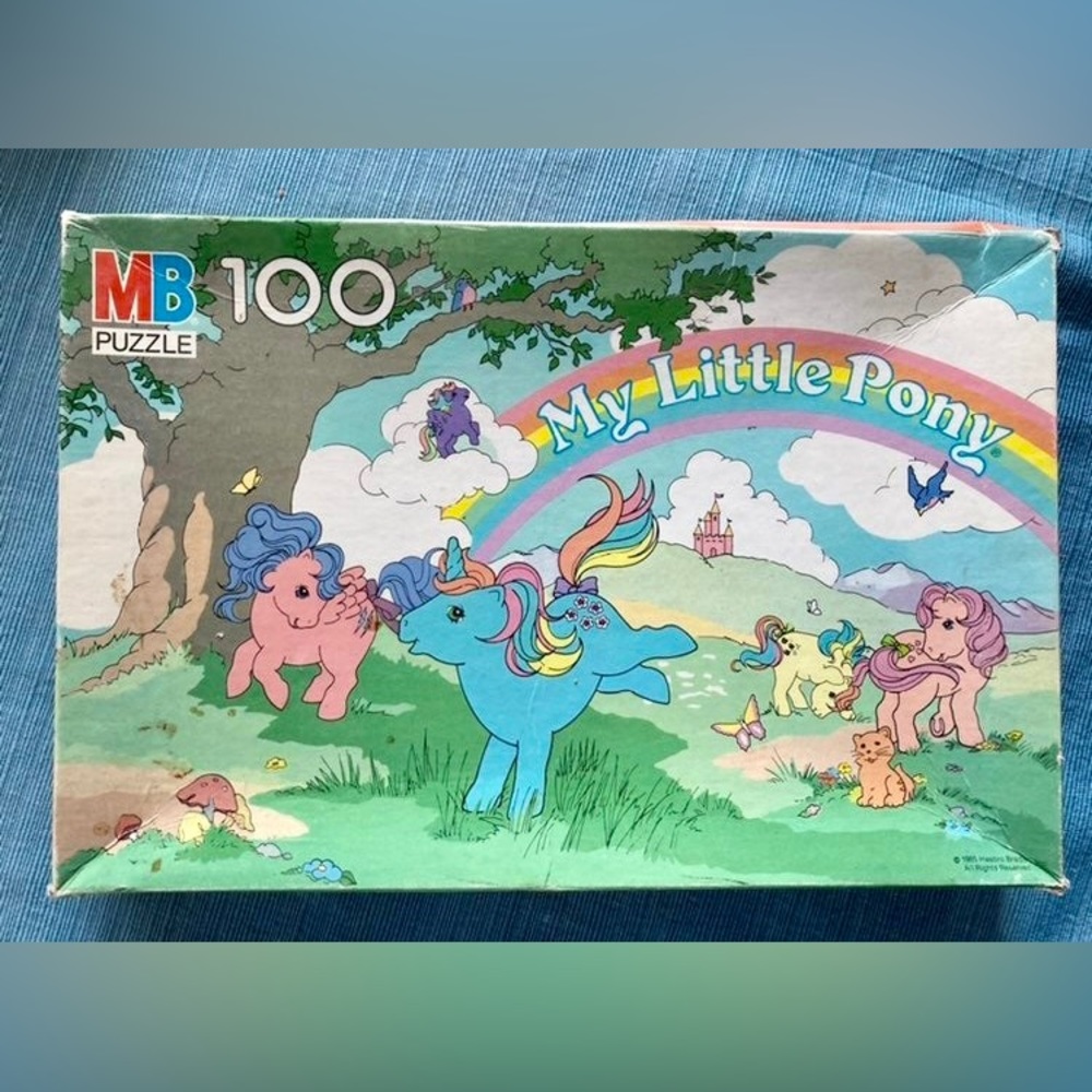 Vintage Milton Bradley My Little Pony 100 piece Puzzle